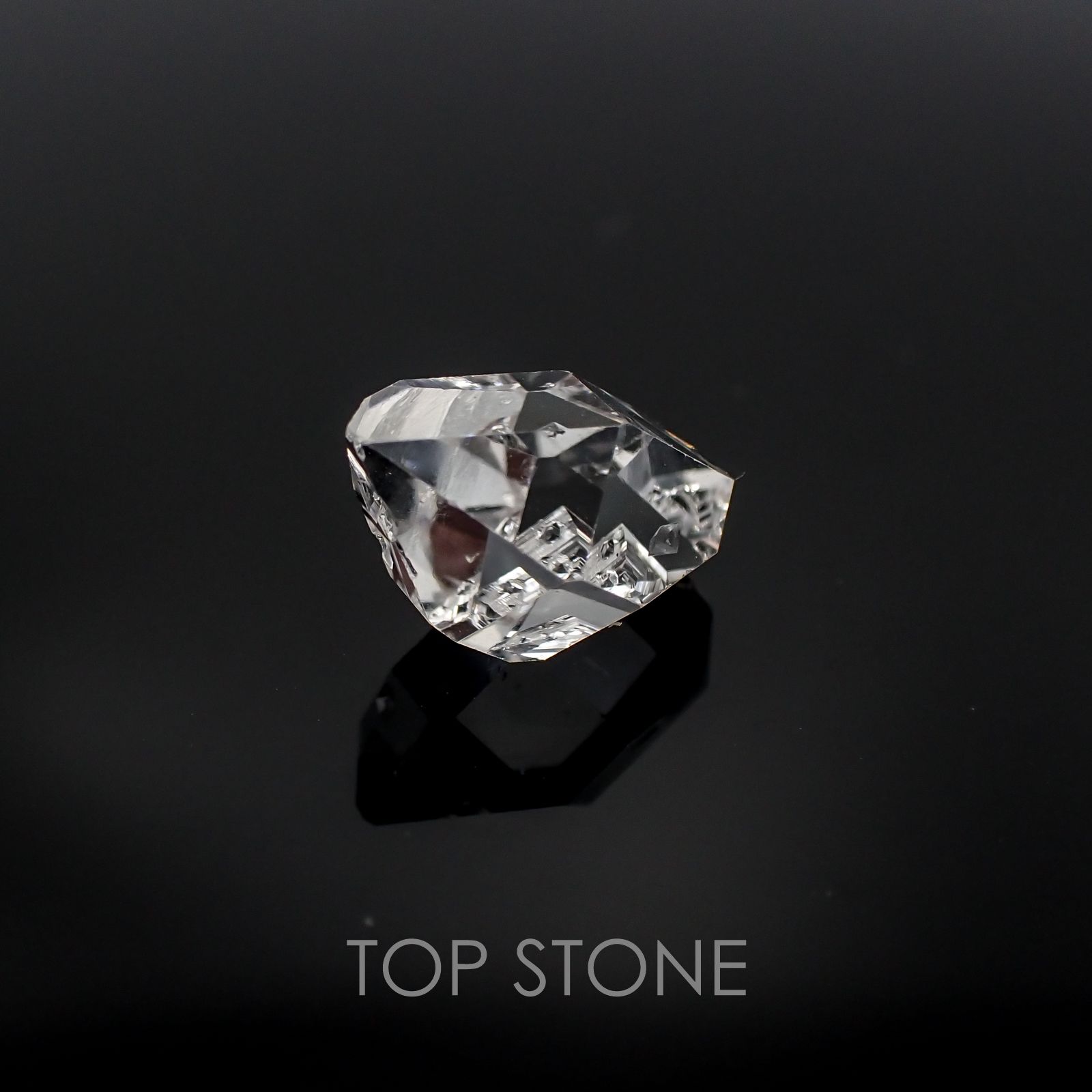 ハーキマーダイヤモンド アメリカ産 原石・結晶 3.51ct[20117550]12.4×8mm前後