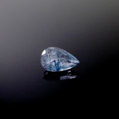 インディゴライトインクォーツ ブラジル産 1.00ct [241229605]8.9x5.9mm前後