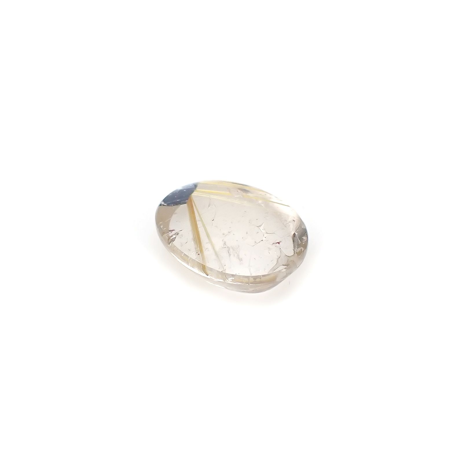 太陽ルチルクォーツ ブラジル産 6.96ct[240427307]15x11.8mm前後