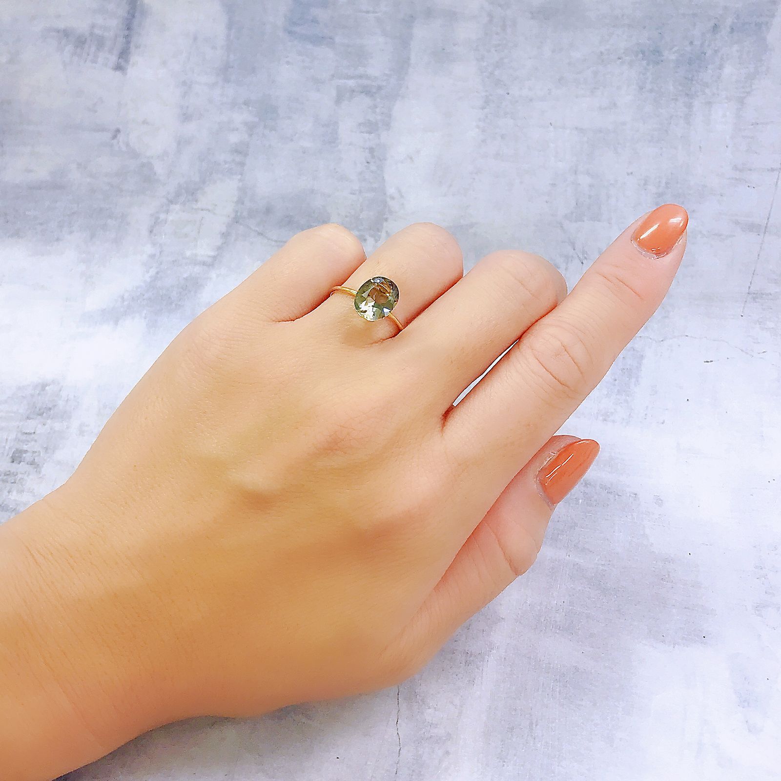バイカラーオレゴンサンストーン アメリカ・オレゴン州産 2.18ct[221018705]10.1x8mm前後