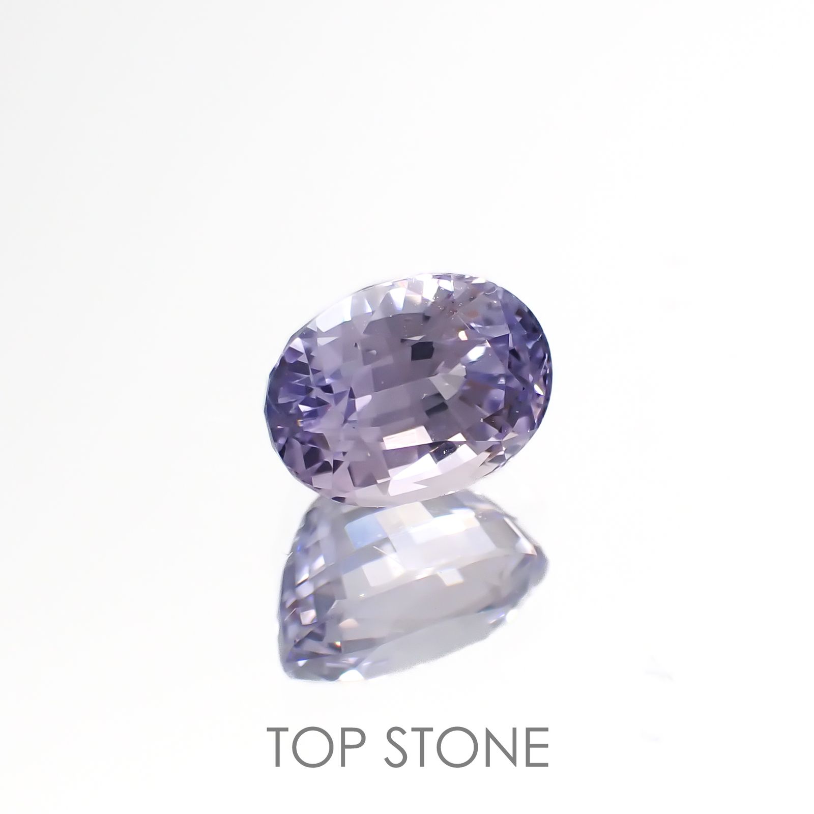 ラベンダーサファイア(宝石名サファイア)スリランカ/マダガスカル産 1.69ct 識別済[220817461]7.4x5.3mm前後