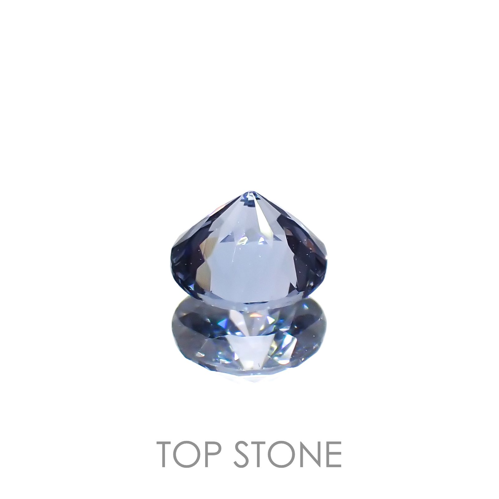 グレイッシュブルースピネル(宝石名スピネル)ビルマ/マダガスカル産 0.27ct 識別済[221219508]4x3.9mm前後