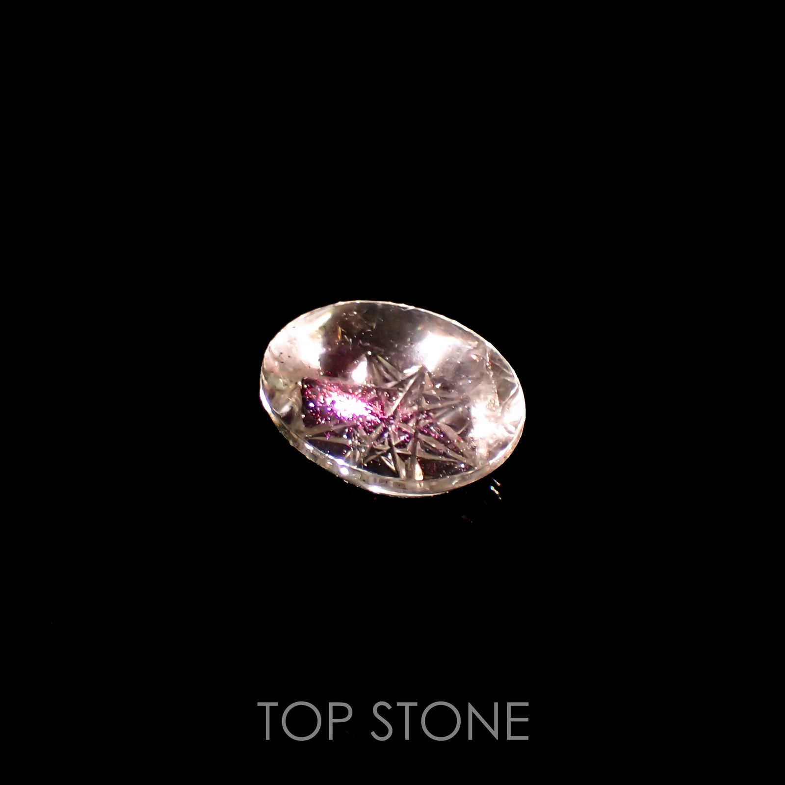 ◇甲州貴石切子Plus Three◇ティンカーベルクォーツ カード付きブラジル産 6.11ct[220616083]13.7x11.1mm前後