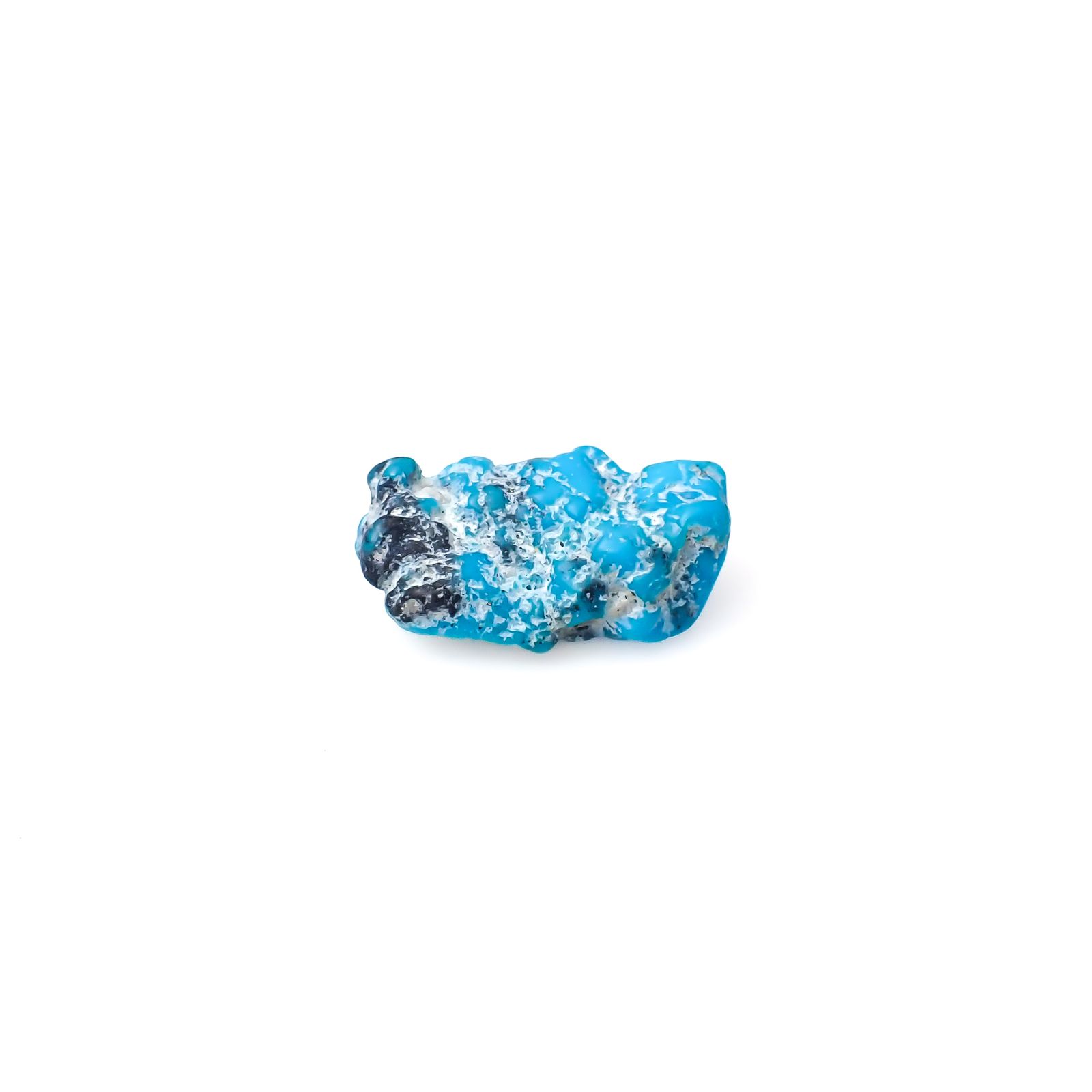 ターコイズ 原石 アメリカ・アリゾナ州キングマン産 11.04ct[240226376]20.7x12mm前後
