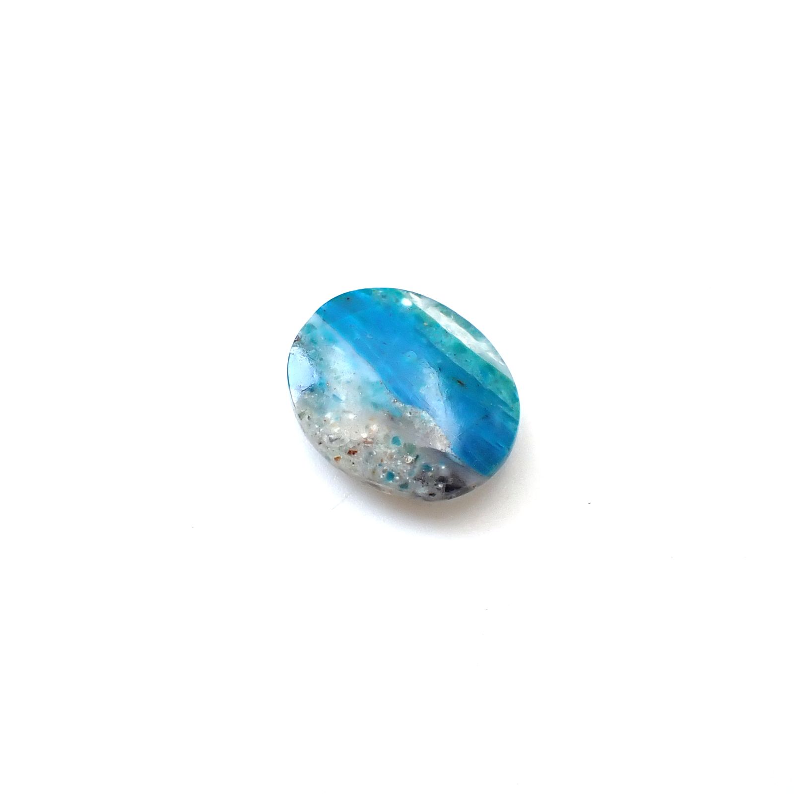 ブルーオパール ペルー産 3.43ct [250730719]12.7x10.5mm前後