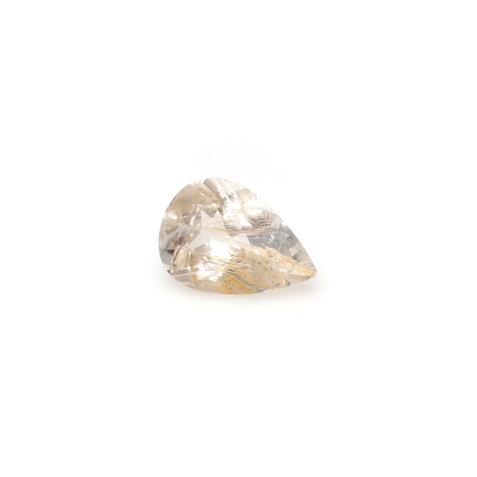 ニードルイントパーズ(チューブイントパーズ) ブラジル・ミナスジェライス州産 14.97ct[240225888]18.9x13.2mm前後