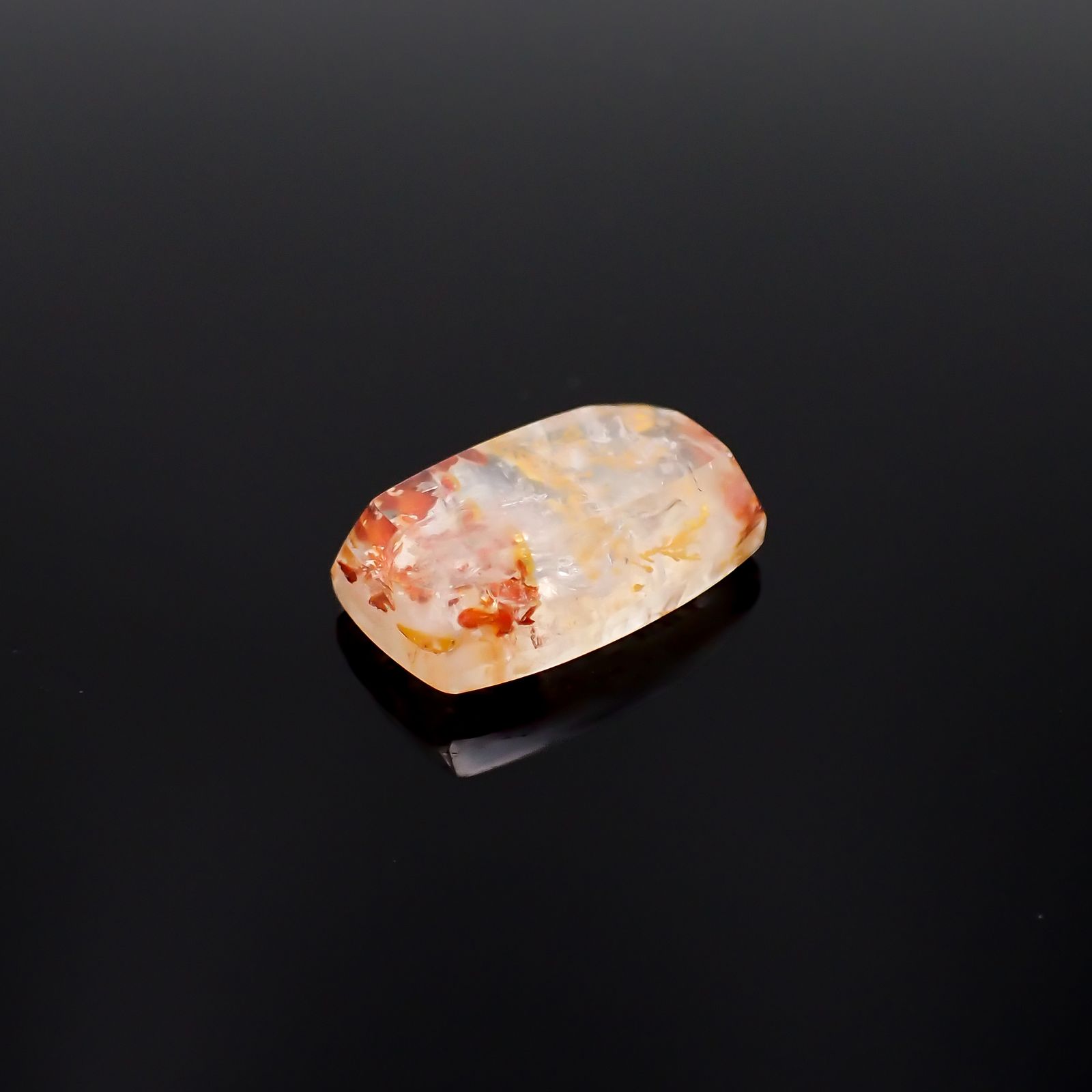 レッドデンドリチッククォーツ ブラジル産 8.17ct[230321126]16.3x9.7mm前後
