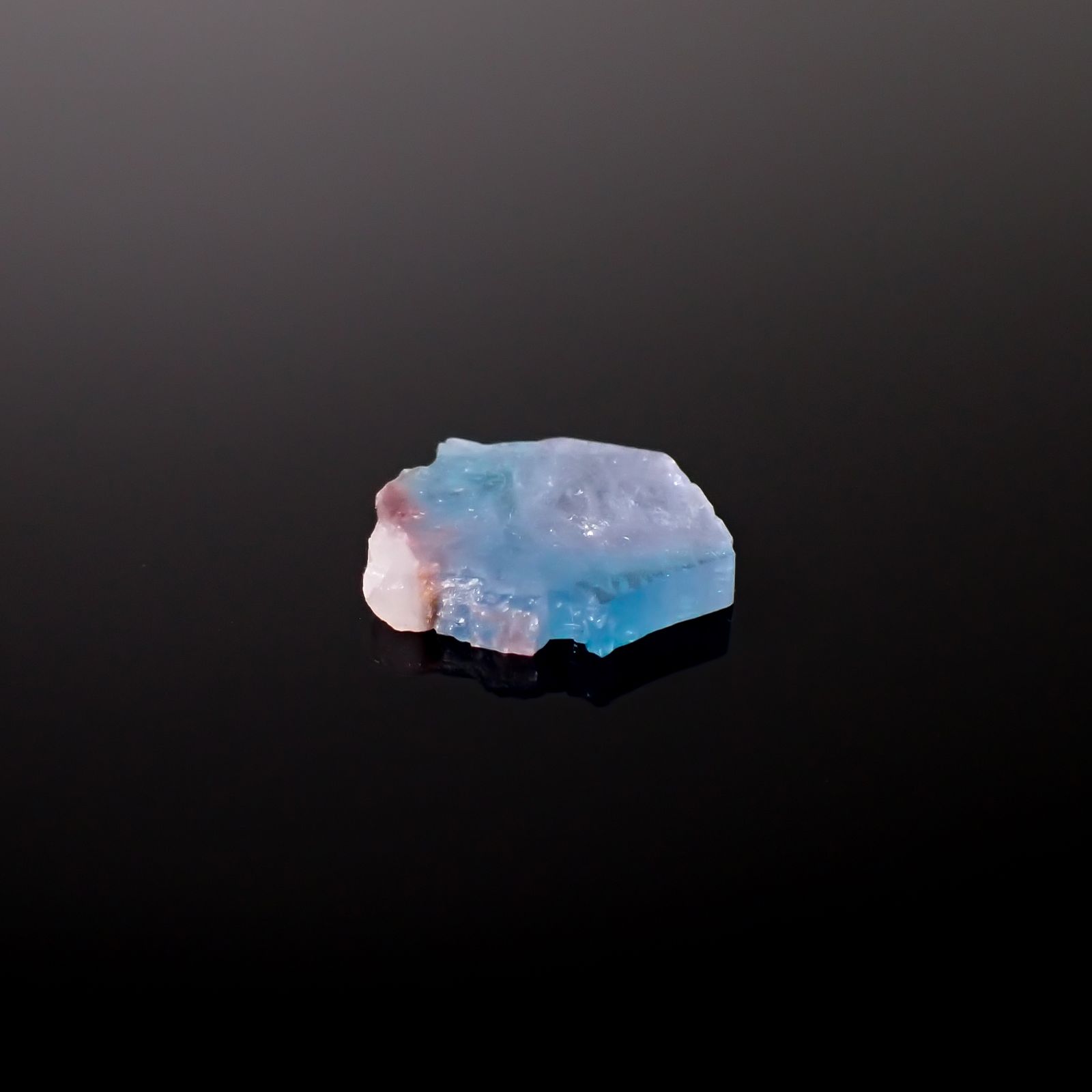 バイカラーパライバトルマリン原石スライス ブラジル産 4.22ct [241129450]13.8x11.4mm前後
