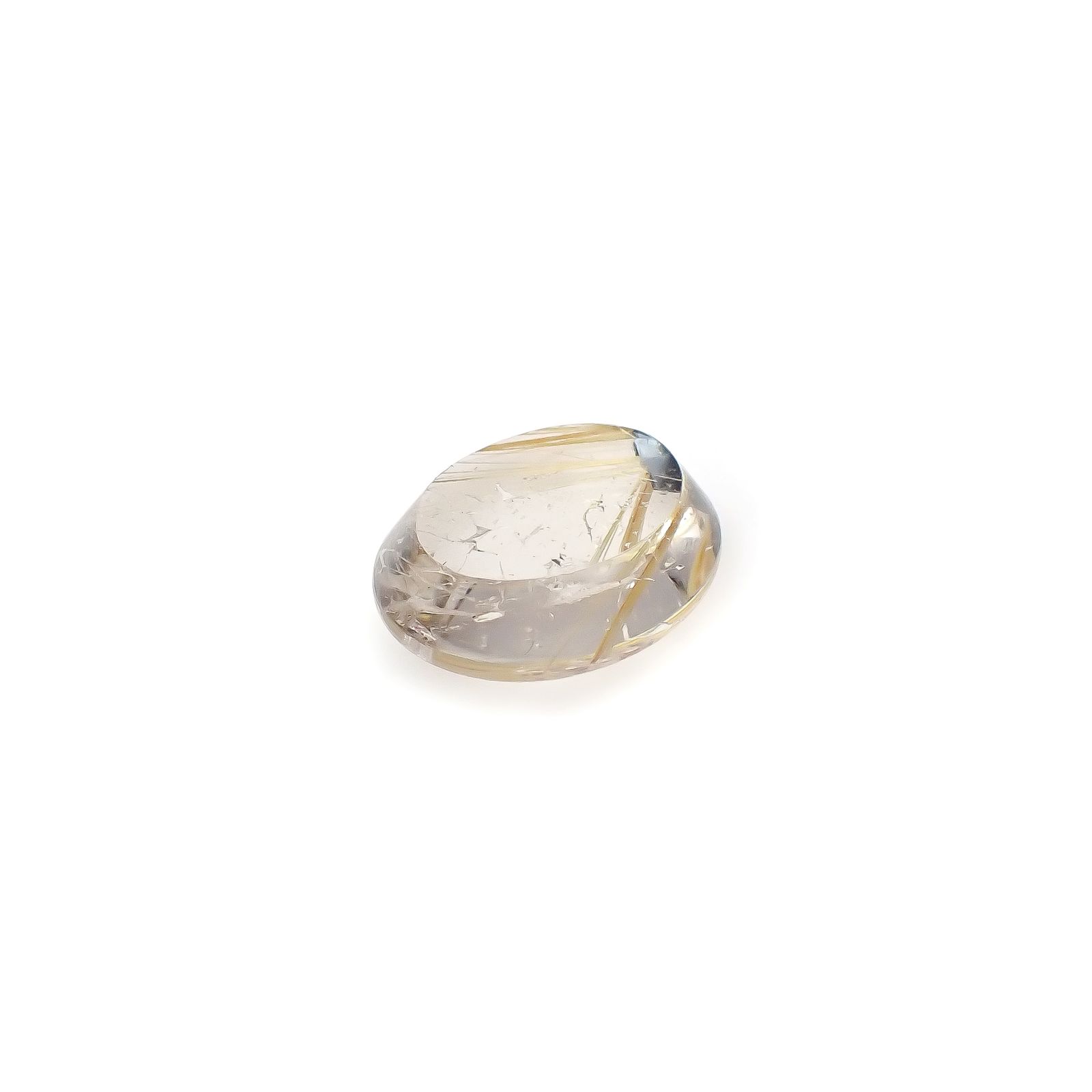 太陽ルチルクォーツ ブラジル産 6.96ct[240427307]15x11.8mm前後