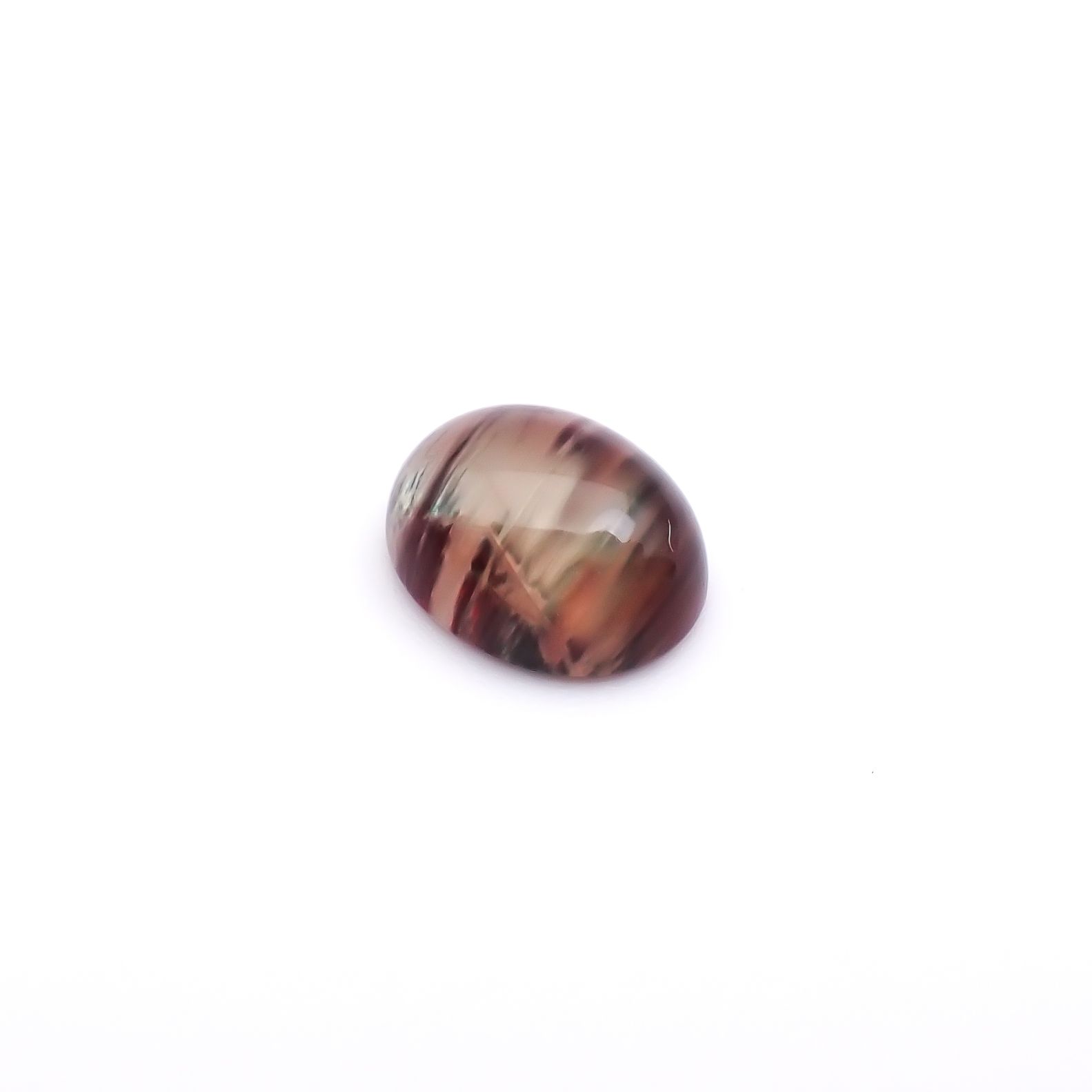 バイカラーアンデシン チベット産 2.96ct / 10.1x8.2mm前後 [260732573]