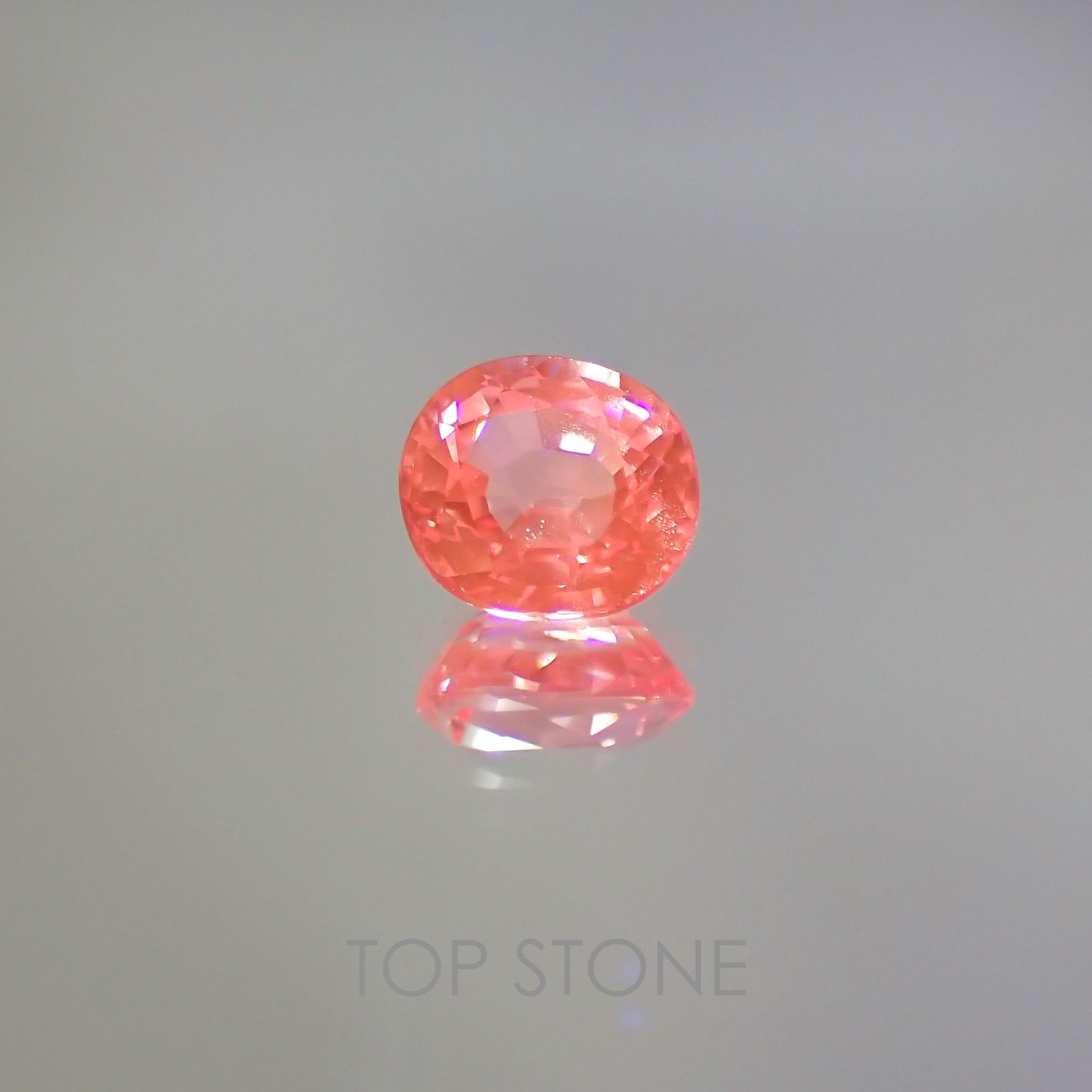ピンクスピネル(宝石名ピンク・スピネル) タンザニア産 1.08ct 識別済[20117320]6.3×5.7mm前後