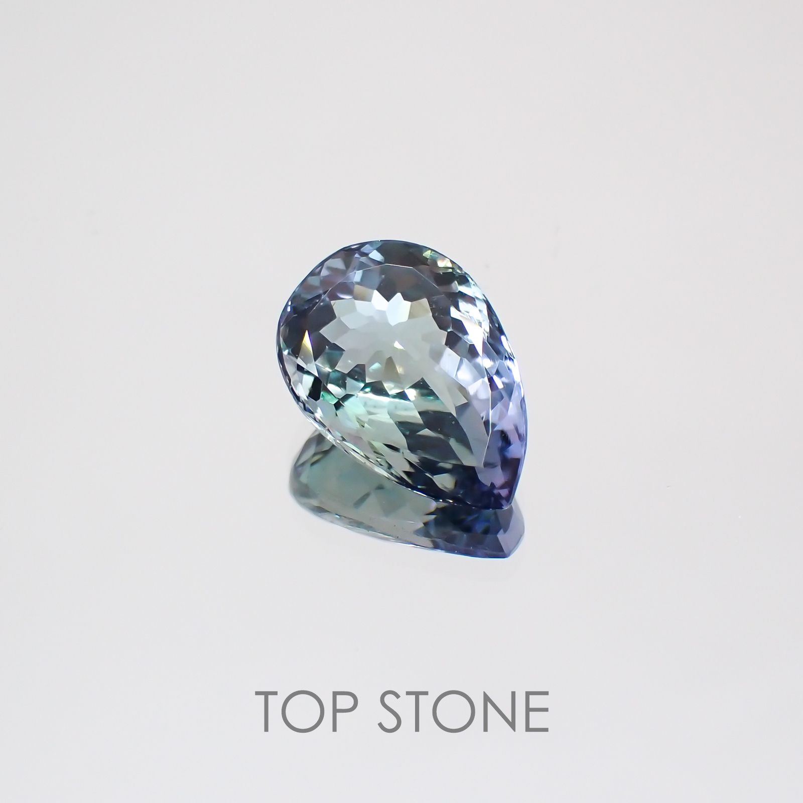 バイカラータンザナイト(宝石名ゾイサイト) タンザニア産 2.507ct ソ付(彩珠)[210410411]11×7.4mm前後
