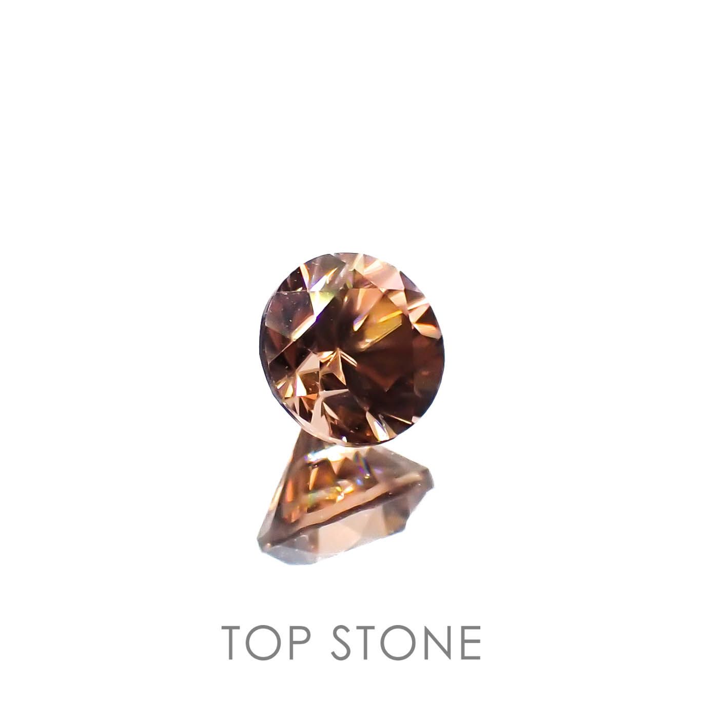 オレンジジルコン(宝石名ジルコン)スリランカ/カンボジア産 0.45ct 識別済[230321002]4x4mm前後