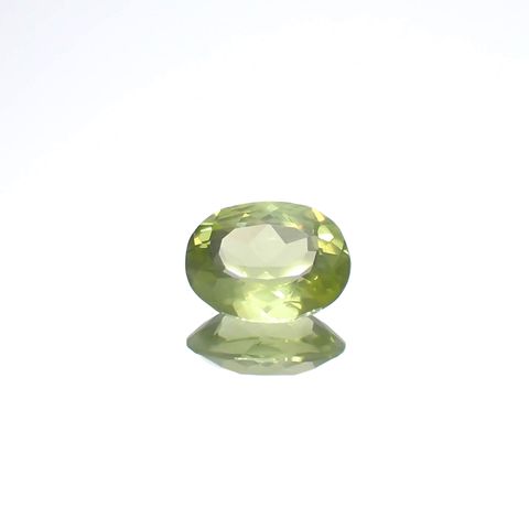 グリーンエンスタタイト(宝石名グリーン・エンスタタイト)カメルーン産 0.90ct 識別済[240125624]7.1x5.5mm前後