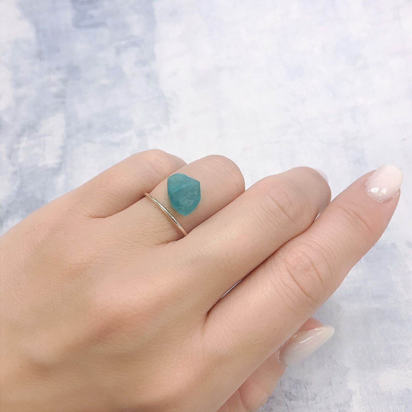 パライバトルマリン 原石スライス ブラジル・パライバ州バターリャ鉱山産 2.61ct[220616504]8.5x10.7mm前後