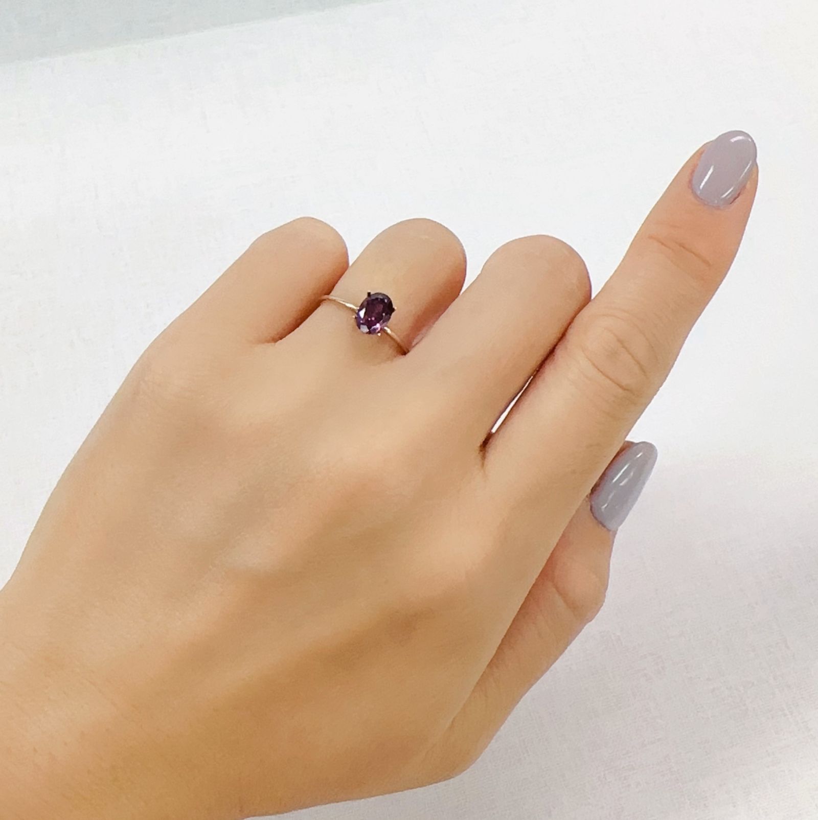 グレープガーネット ブラジル産 1.01ct[230823166]7x5.1mm前後
