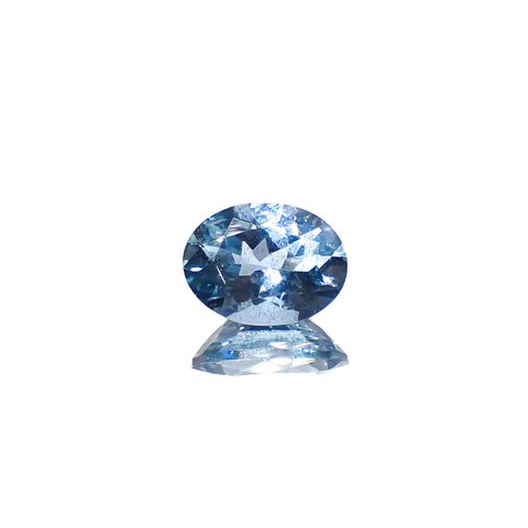 アクアマリン サンタマリアカラー マダガスカル産 1.15ct[240326976]8x6.1mm前後