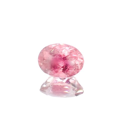 ピンククリスタルトルマリン(宝石名ピンク・トルマリン)コンゴ民主共和国産 1.44ct 識別済[230823228]8.1x6.1mm前後