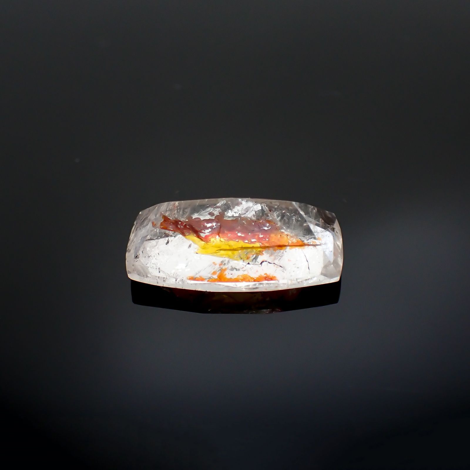 オーロラクォーツ ブラジル・ミナスジェライス産 14.35ct[220114363]22.2x12.6mm前後