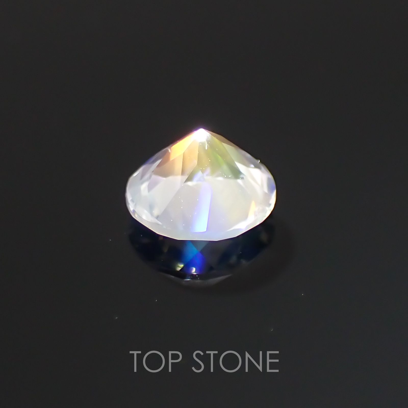 レインボームーンストーン(アンデシンラブラドライト) マダガスカル産 ルース 0.33ct[210310113]4.6×4.6mm前後