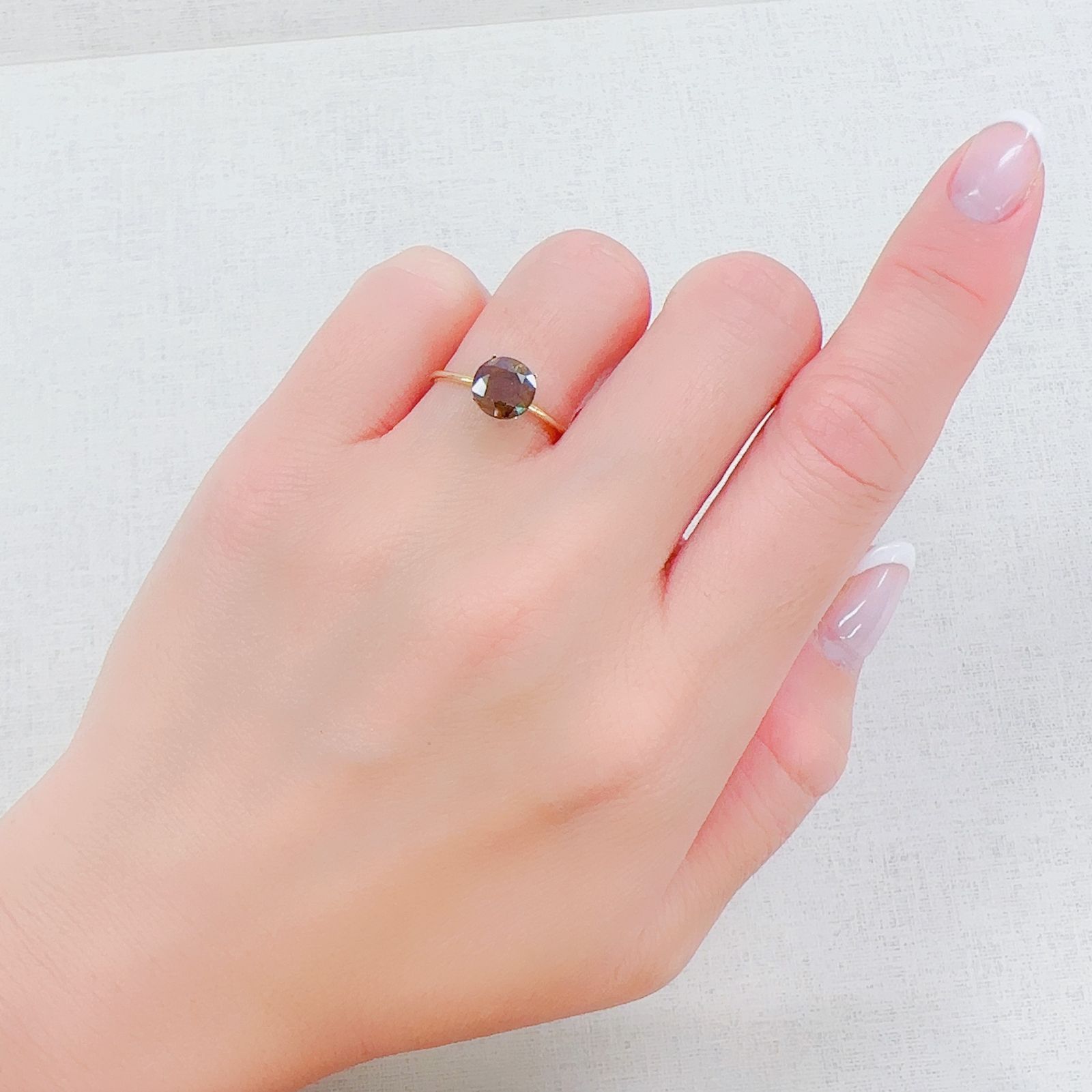 レインボーガーネット 日本・奈良県天川村産 1.81ct[240221953]7.2x7.1mm前後