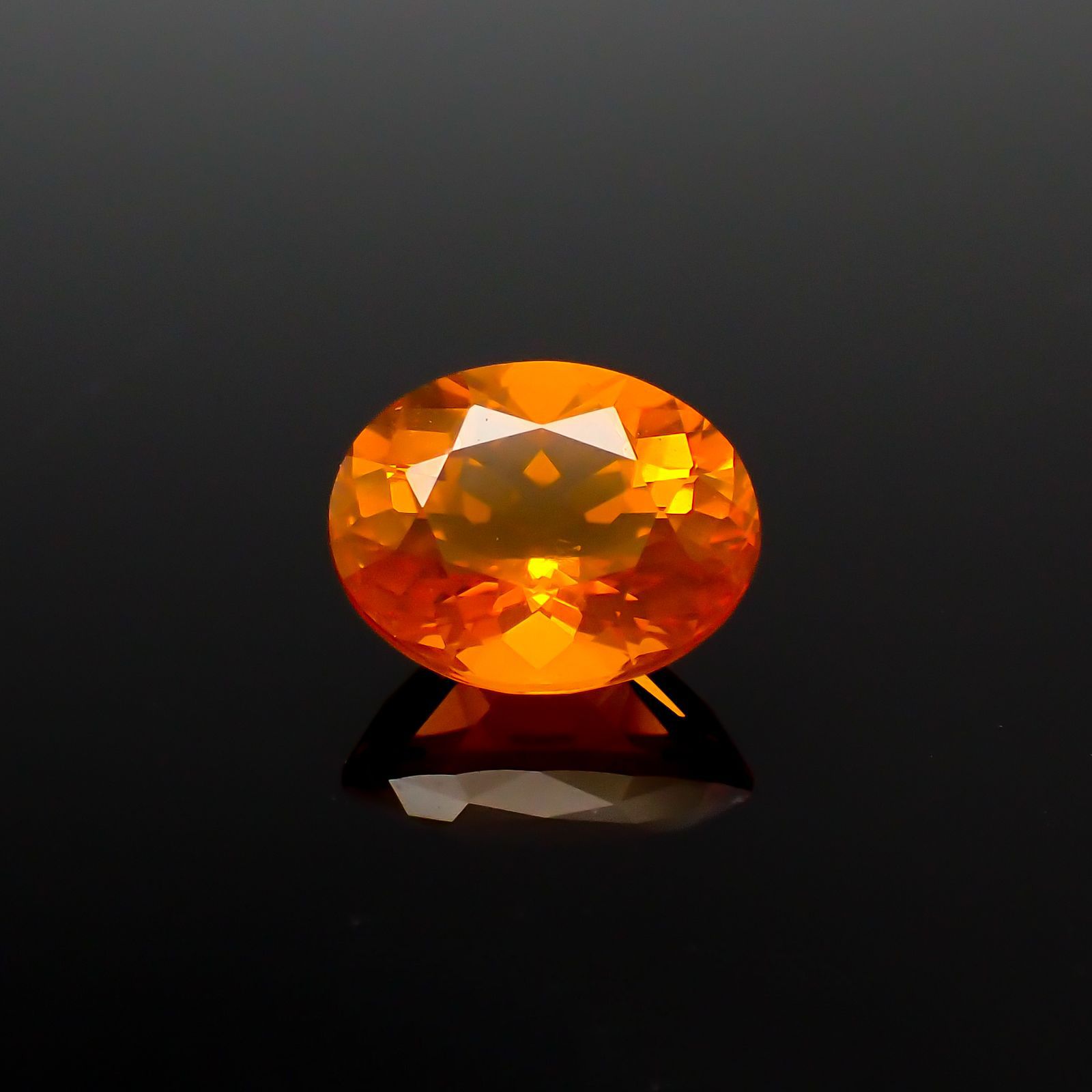 メキシカンファイヤオパール ファイヤーオパール メキシコ産 1.51ct[221018354]9.1x7.3mm前後