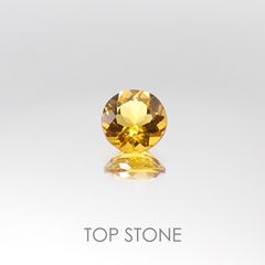 <ランダムセレクト1個販売> ゴールデンベリル ラウンドカット ブラジル産 0.75ct前後 [20085185]5.9×5.9mm前後