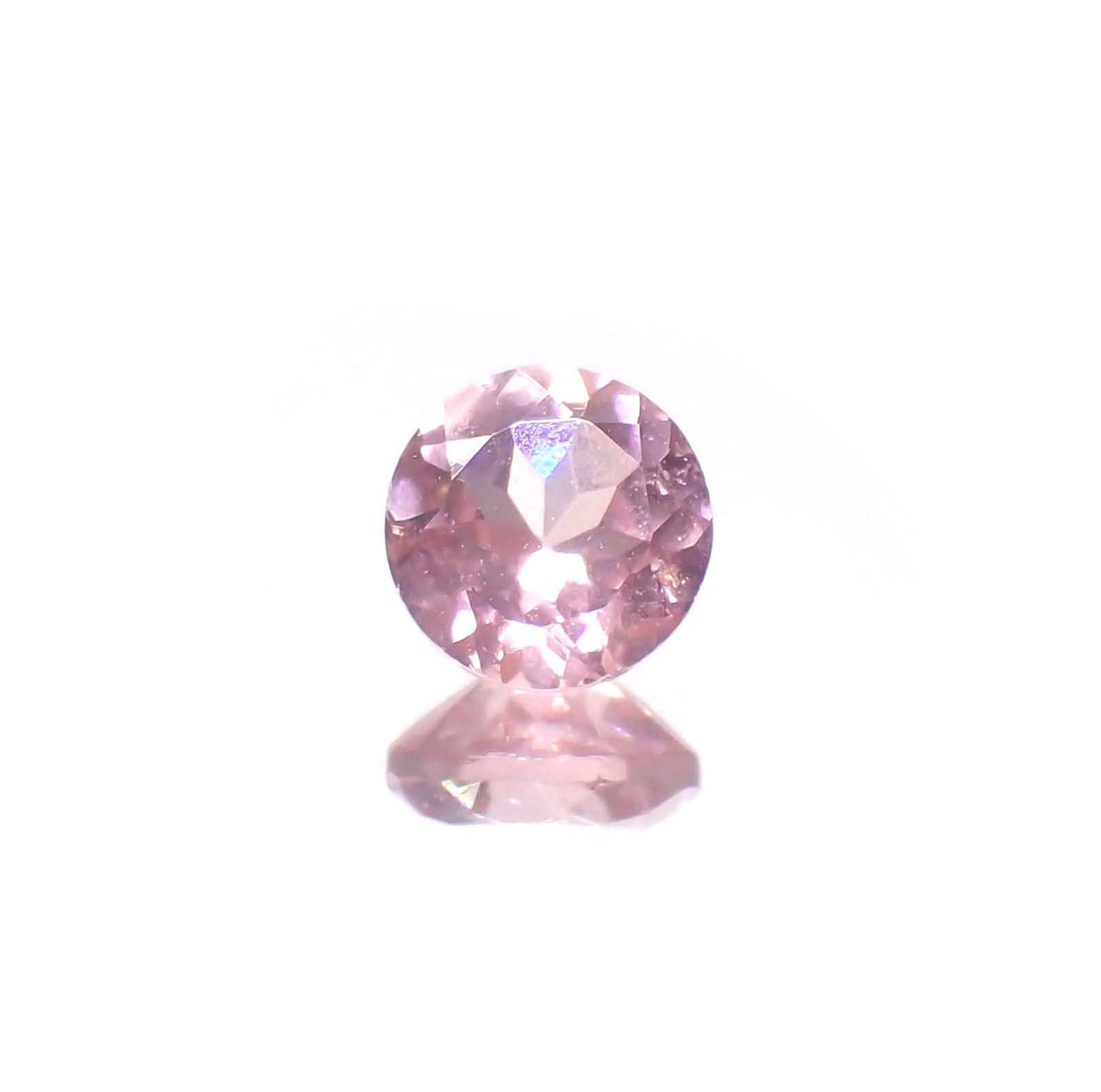 シルキーピンクスピネル タンザニア産 0.42ct [230421575]4.4x4.4mm前後