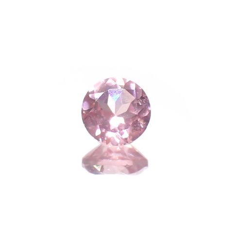 シルキーピンクスピネル タンザニア産 0.42ct [230421575]4.4x4.4mm前後
