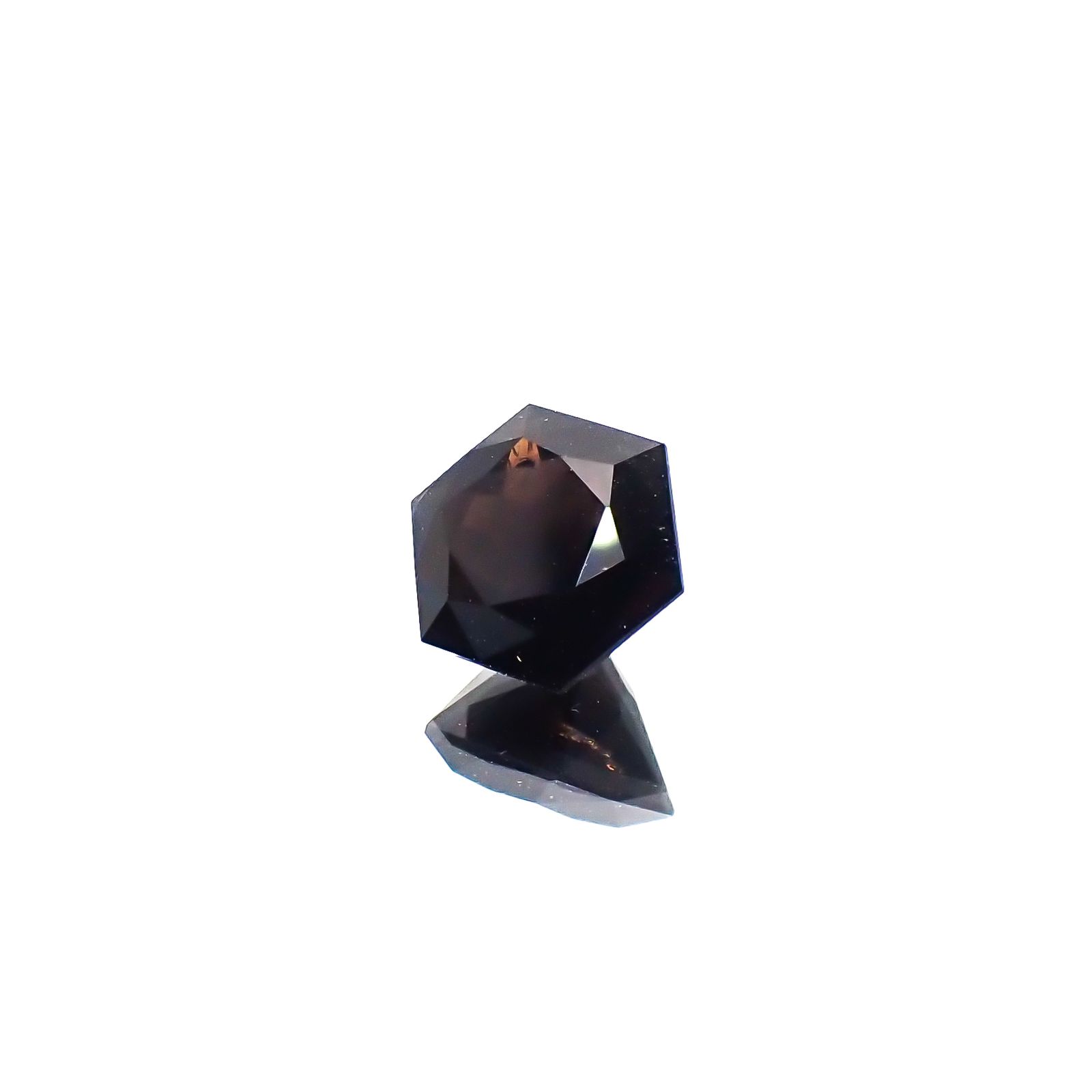 ◇ヘキサゴンカット◇モリオン チベット産 1.99ct[240427366]7.8x7.8mm前後
