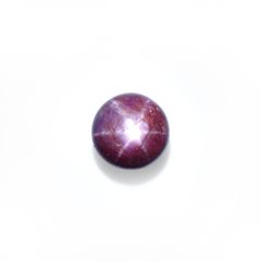パープルスターサファイア(宝石名パープル・スター サファイア)インド産 3.74ct 識別済[231023892]8.1x8.1mm前後