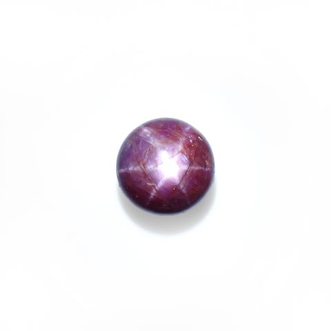 パープルスターサファイア(宝石名パープル・スター サファイア)インド産 3.74ct 識別済[231023892]8.1x8.1mm前後