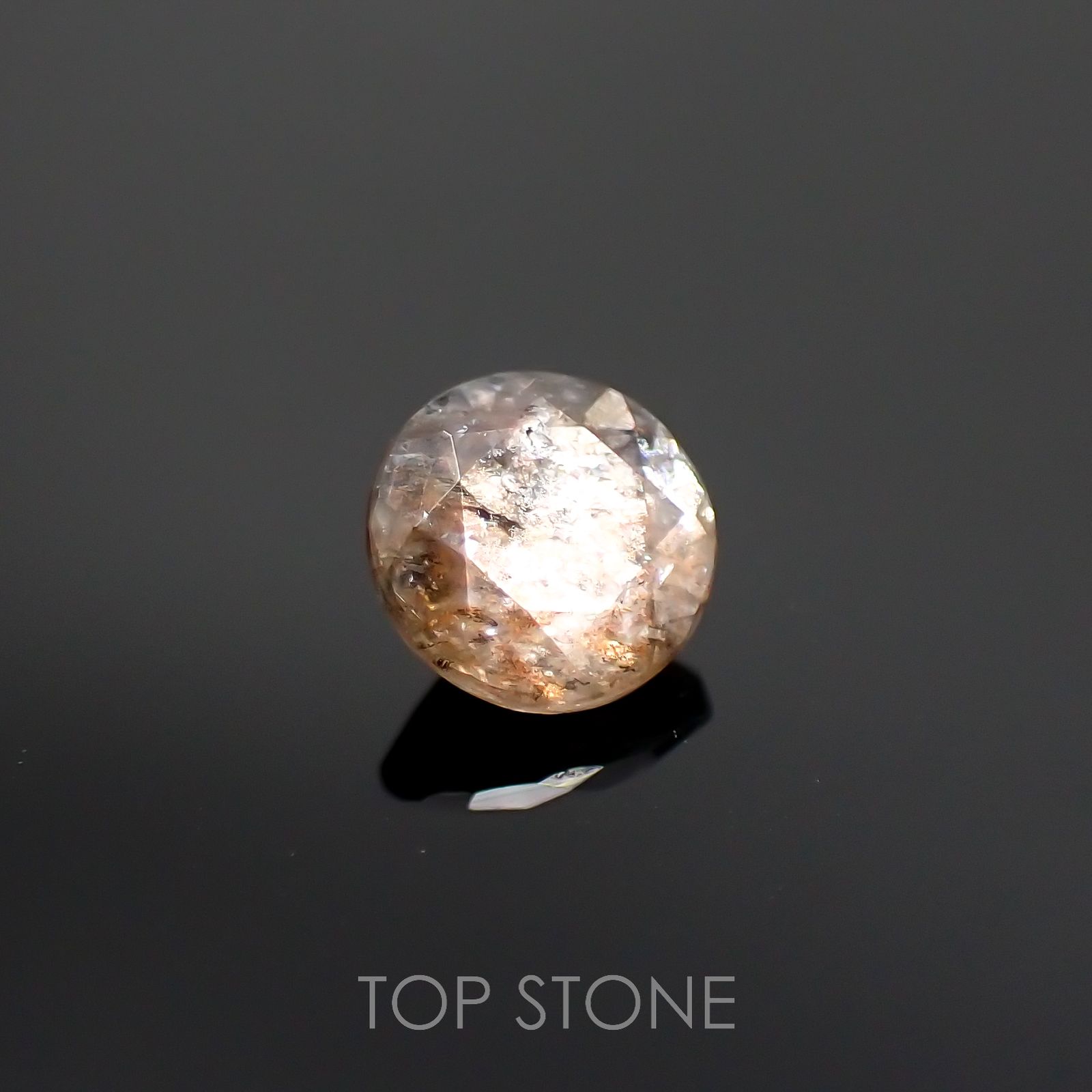 アベンチュリンアクアマリン ナイジェリア産 0.45ct[221018368]5.2x5.2mm前後