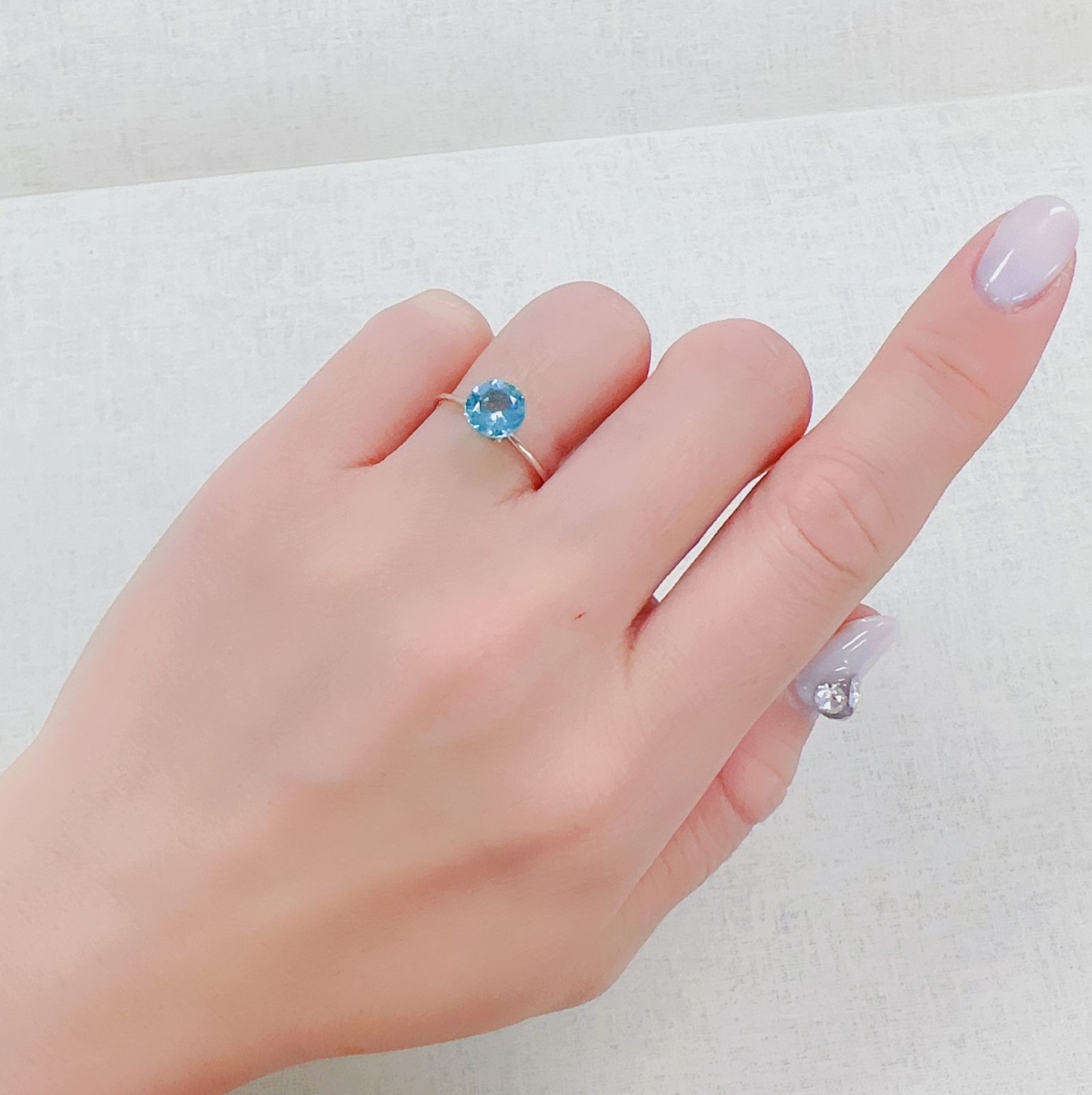 アパタイト(宝石名アパタイト)ブラジル産 1.19ct 識別済[230321341]6.8x6.8mm前後