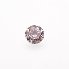ピンクダイヤモンド(宝石名ダイアモンド I-1/LIGHT ORANGY PINK) 0.078ct ソ付(CGL)[230120127]2.66x2.72mm前後