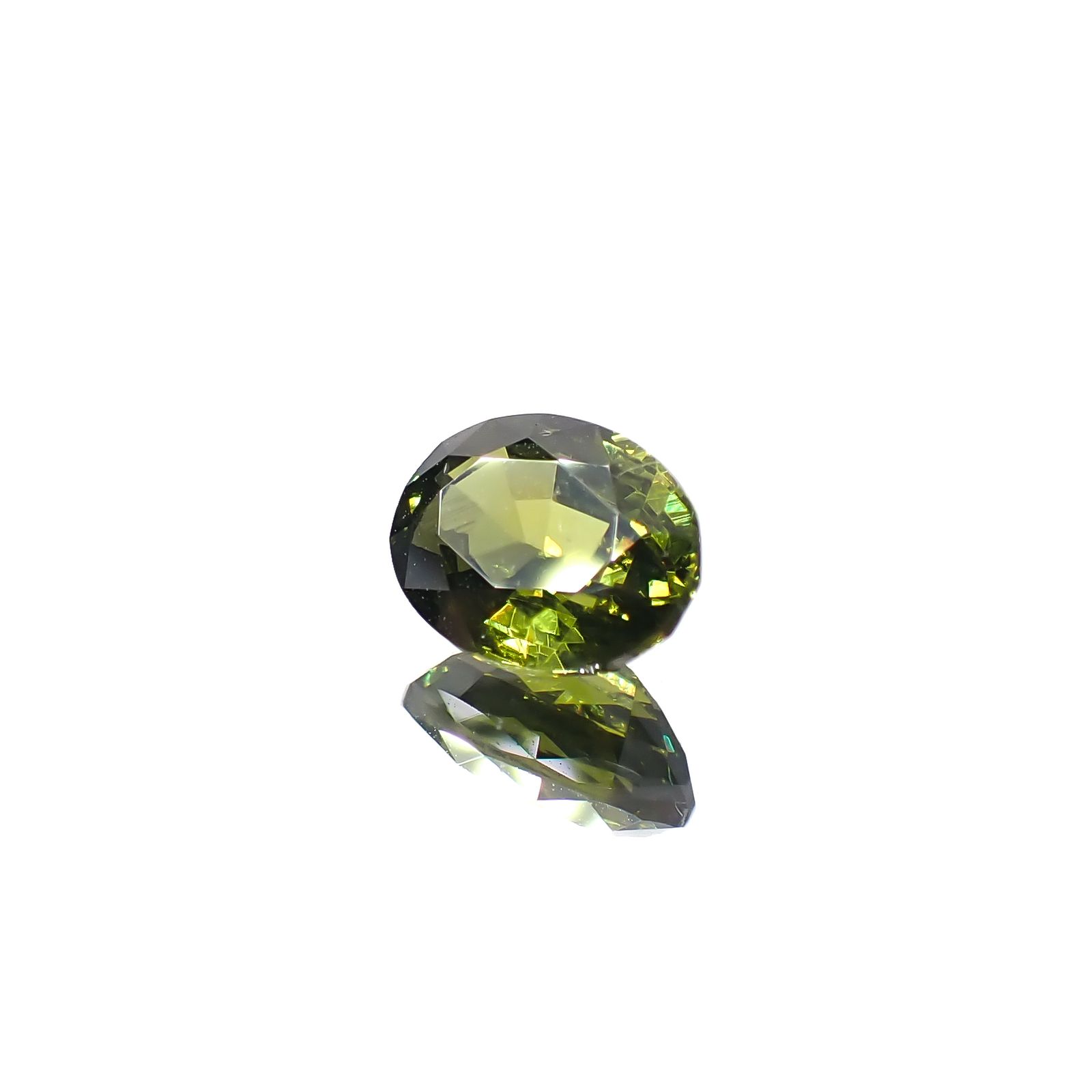 グリーンジルコン スリランカ/カンボジア産 1.03ct[240929087]6.7x5.1mm前後