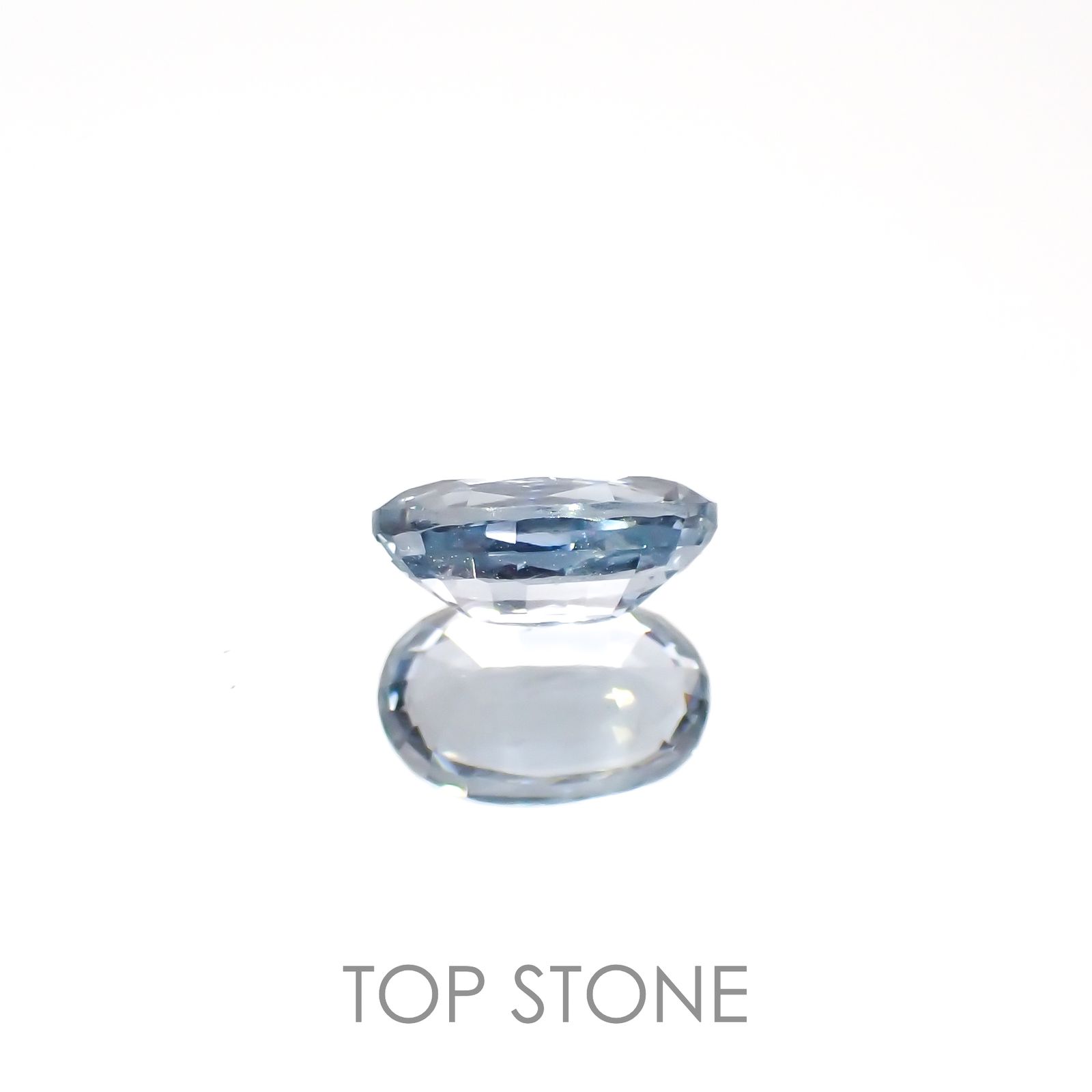グレイッシュブルースピネル(宝石名スピネル)ビルマ/マダガスカル産 1.16ct 識別済[230220599]7.8x5.1mm前後