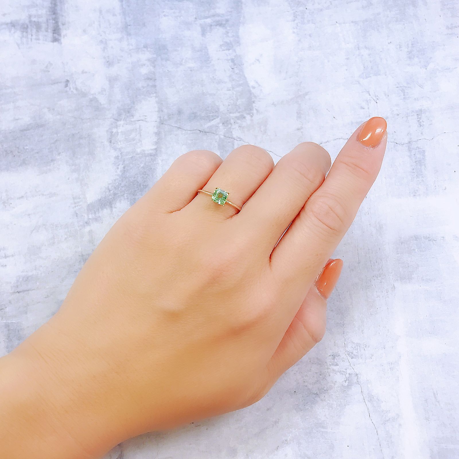 ブルーグリーントルマリン(宝石名トルマリン)アフガニスタン産 0.75ct 識別済[221018343]5.2x5.2mm前後