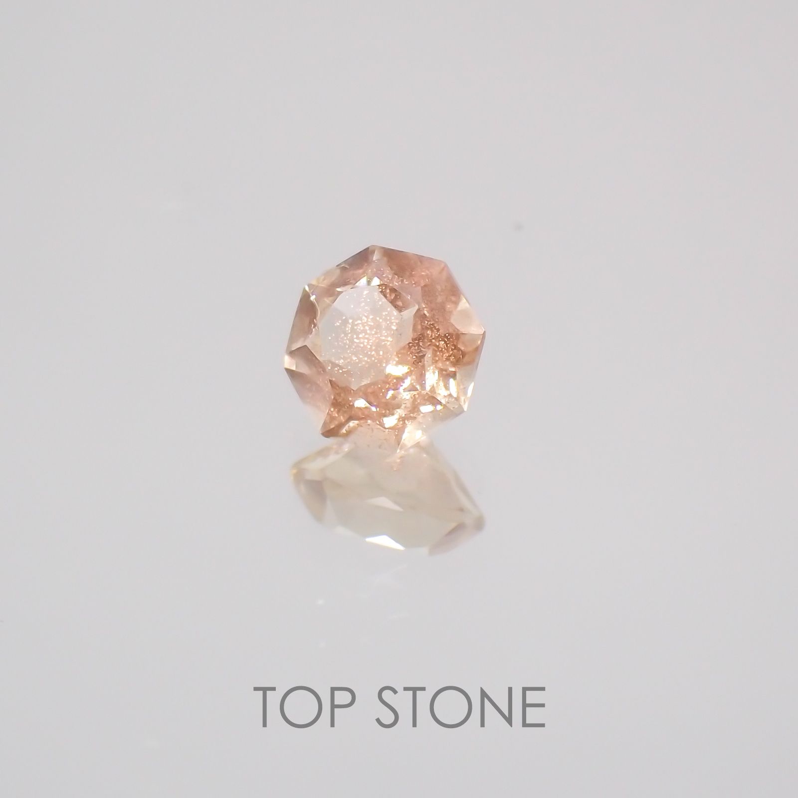 ◇オクタゴンカット◇オレゴンサンストーンSA  アメリカ産 ルース 0.29ct[210210044]4.1×4.1mm前後