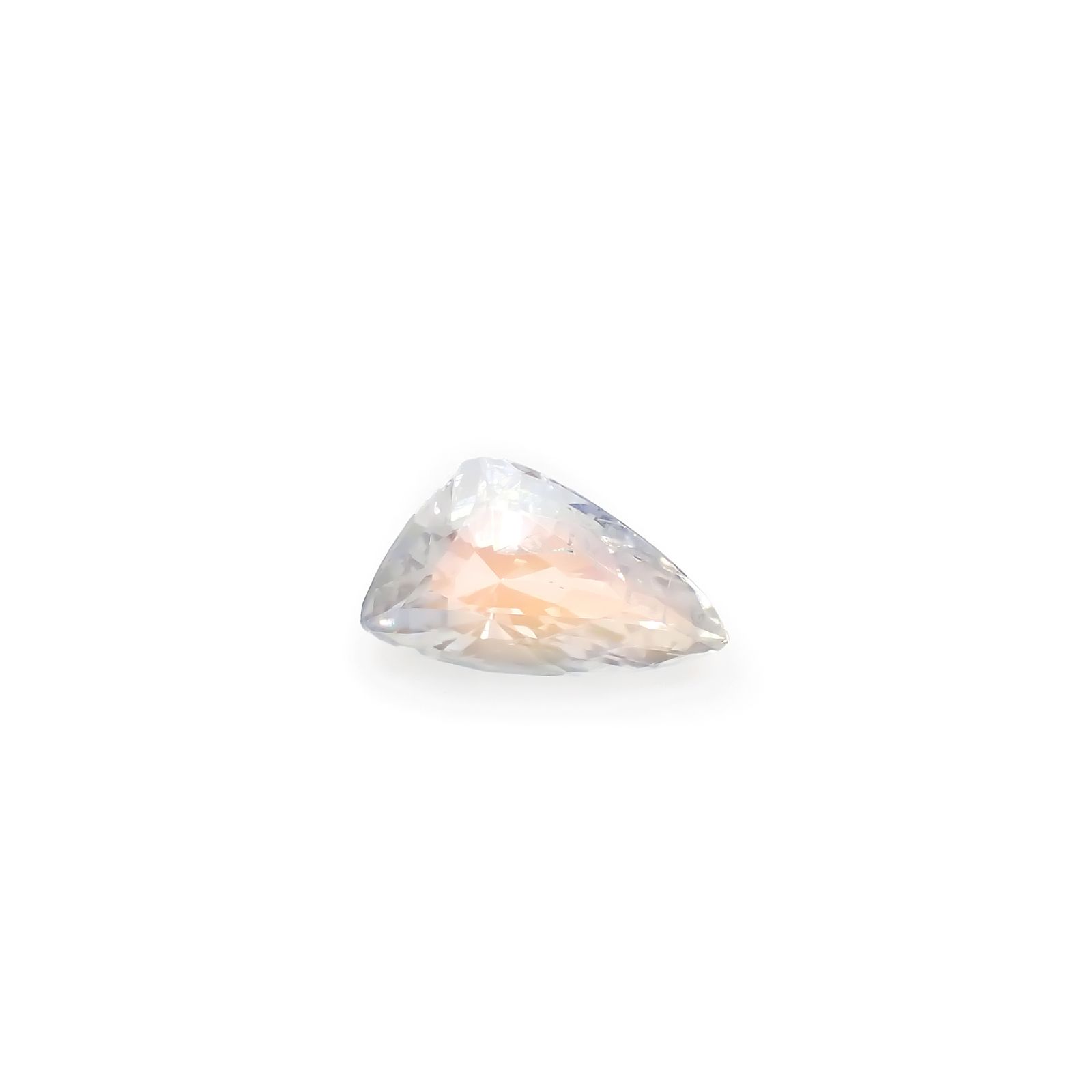 レインボームーンストーン(宝石名ラブラドライト)マダガスカル産 1.002ct ソ付(彩珠)[240326933]8.6x5mm前後