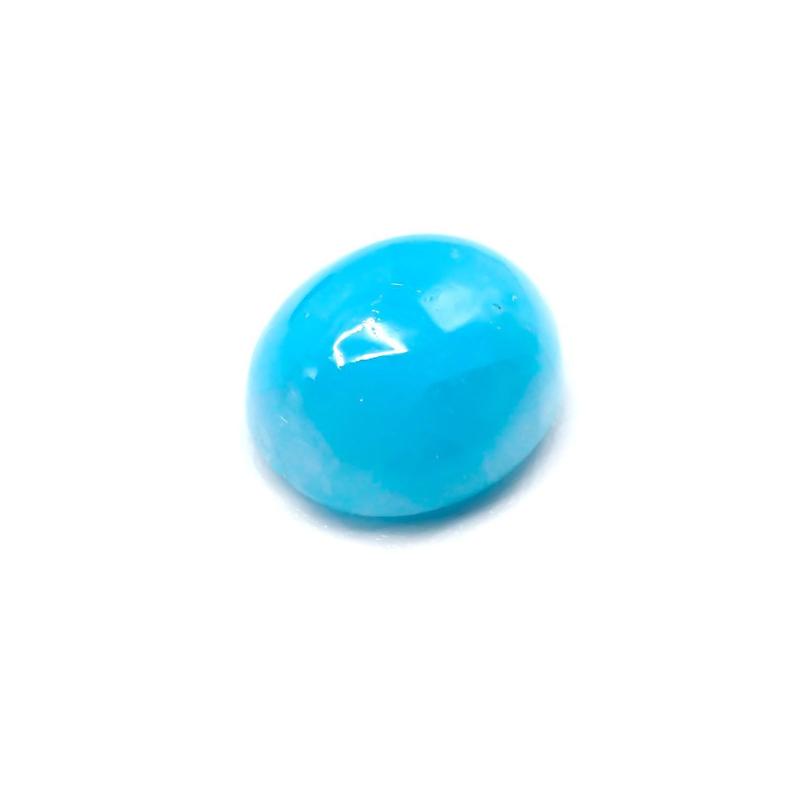 ヘミモルファイト(宝石名ヘミモルファイト)コンゴ産 3.670ct ソ付(彩珠)[231124183]9.6x8.4mm前後