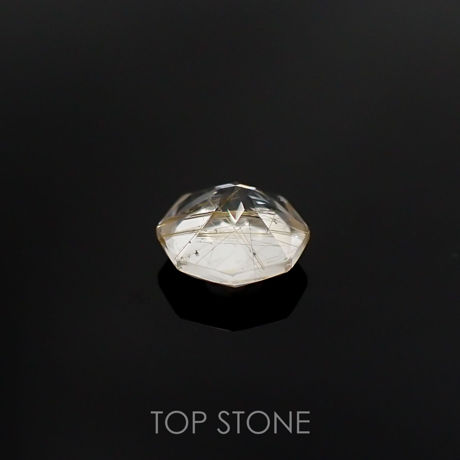 ◇オクタゴンカット◇ルチルクォーツSA ブラジル産 ルース 0.81ct[210511017]6×5.9mm前後
