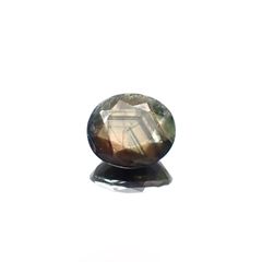 ゴールドシーンサファイア非加熱 ケニア産 6.60ct[230321336]11.8x10.2mm前後