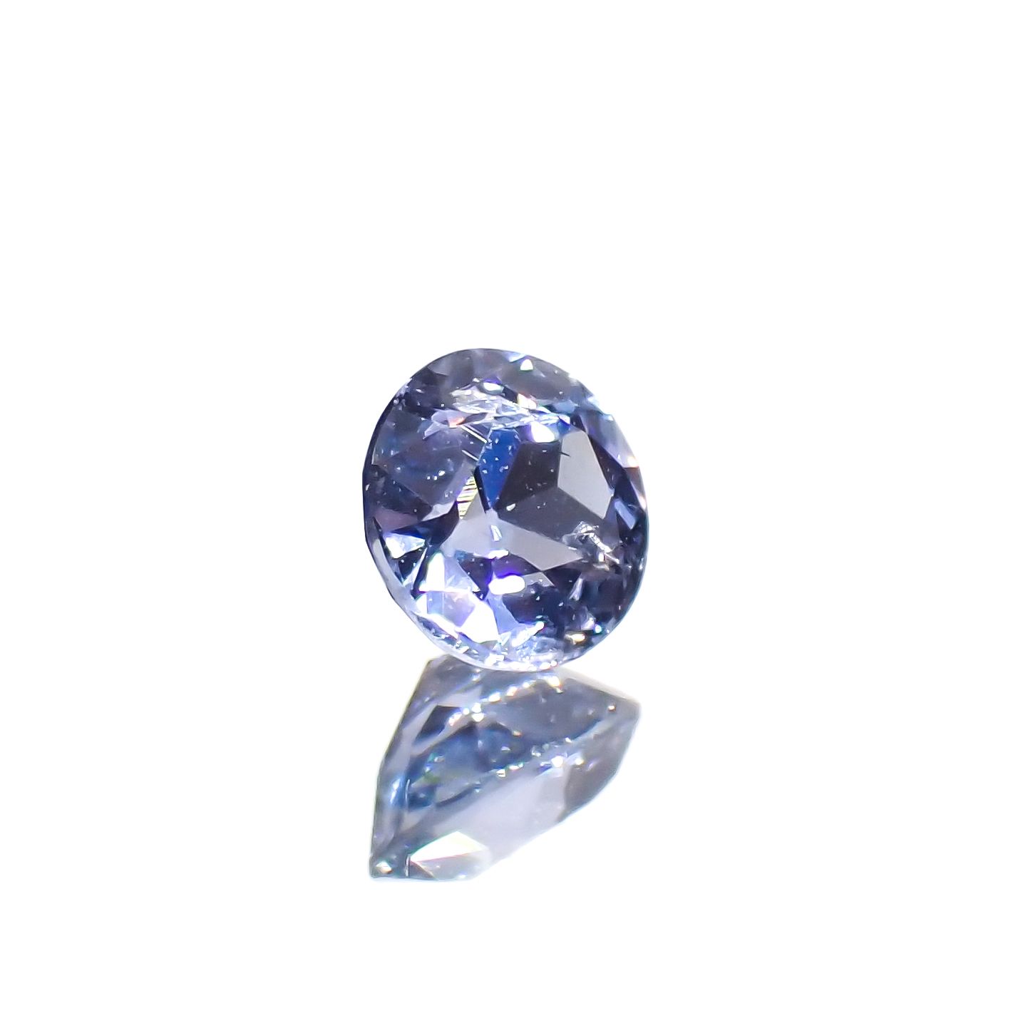 コバルトブルースピネル(宝石名ブルー・スピネル)タンザニア産 0.240ct ソ付(日独)[230622543]3.66x3.74mm前後