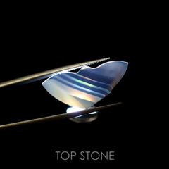 ◇カスタムカット◇アイリスアゲート2個セット(蝶々) スライス インドネシア・スマトラ産 12.69ct[221219251]29.1-27.8x17.5-14.6mm前後