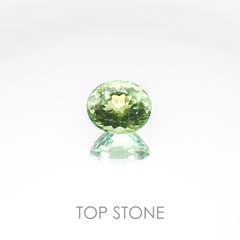 グリーンアパタイト(宝石名アパタイト) マダガスカル産 1.83ct 識別済[20106877]7.8×6.5mm前後