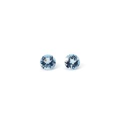 ◇ペアセット◇アクアマリン(宝石名アクアマリン)ブラジル産 識別済 0.49ct(2pcs合計) / 4.0-4.1x4.0-4.1mm前後 [260231760]