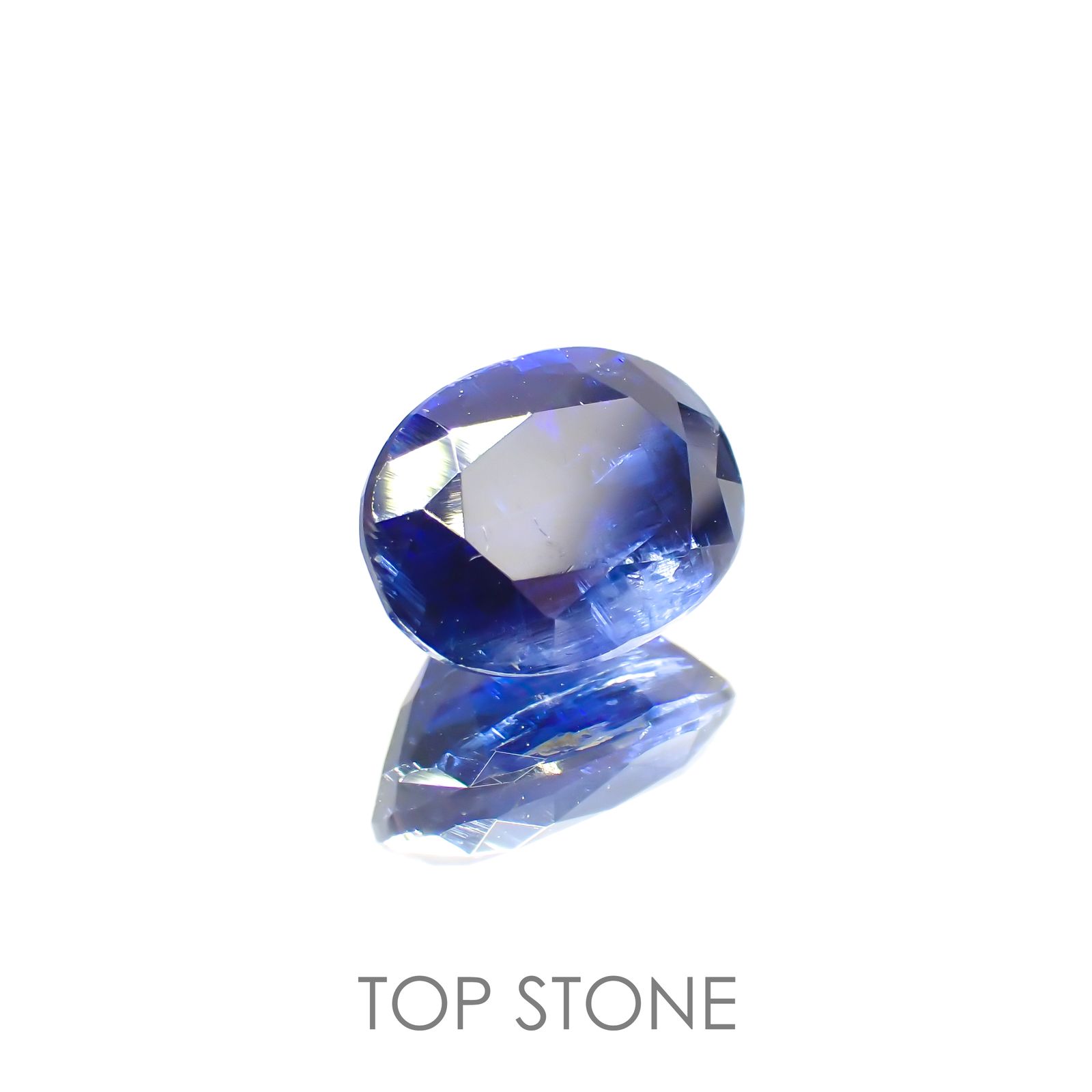 カイヤナイト(宝石名カイヤナイト) ネパール産 1.78ct 識別済[20118353]8.2×6.2mm前後