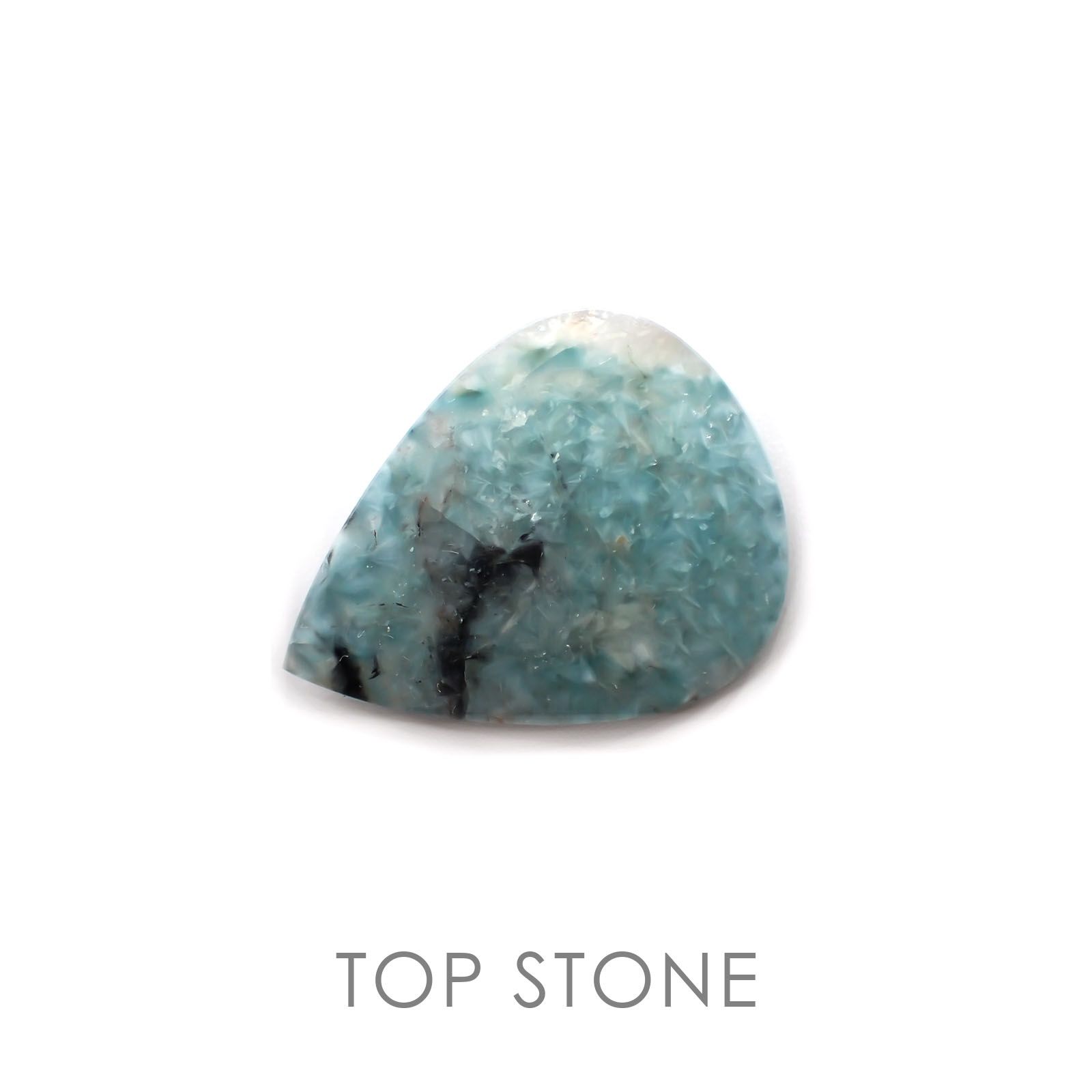 パライバクォーツ(宝石名ギラライト イン クォーツ) ブラジル産 17.89ct 識別済[210310293]23.9×18.4mm前後