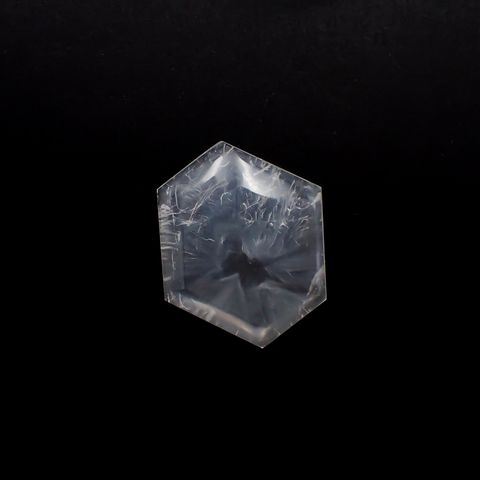 トラピッチェクォーツ 偏光板2枚付き コロンビア・ボヤカ産 28.59ct / 26.2x22.5mm前後 [230823257]